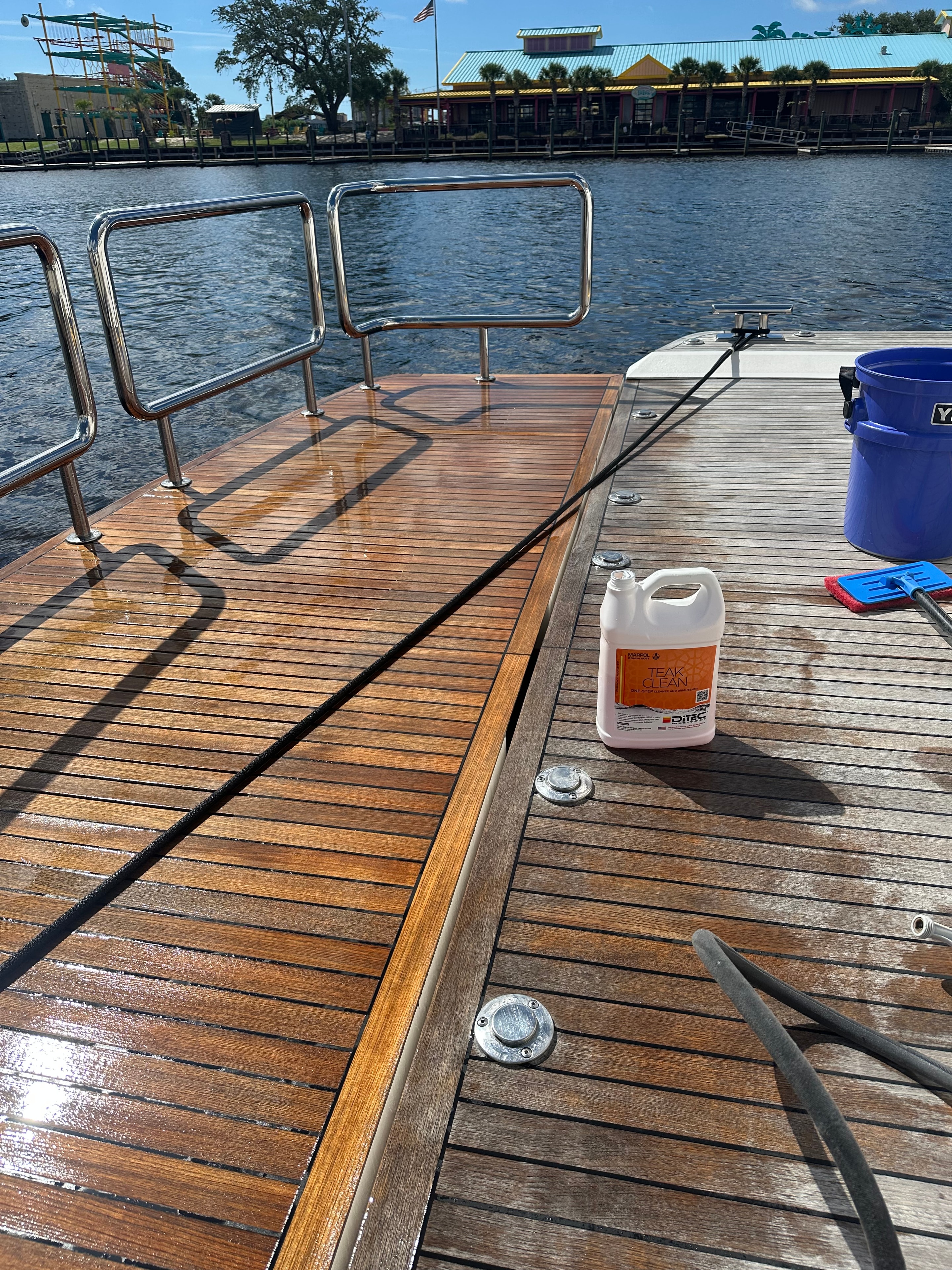 Marine technician performing yacht engine maintenance